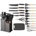 Set Utensilios En Silicona Para Cocina Juego Cuchillos X19