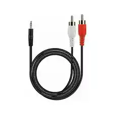 Cable Audio Auxiliar 2x1 Rca Jack 3.5mm Plug 3.5mm 3 Metros