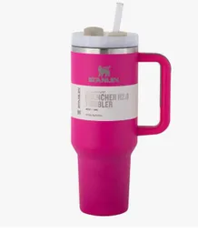 Termo Stanleyy Botella Clásica De Boca Ancha Aislada Al Vacío Color Fucsia, Termo De Acero Inoxidable 18/8 Para Bebidas Frías Y Calientes