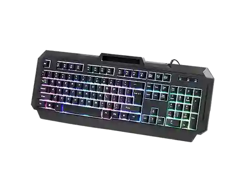 Teclado Gamer Unitec Mk36 Retroiluminado De Membrana Rgb Usb