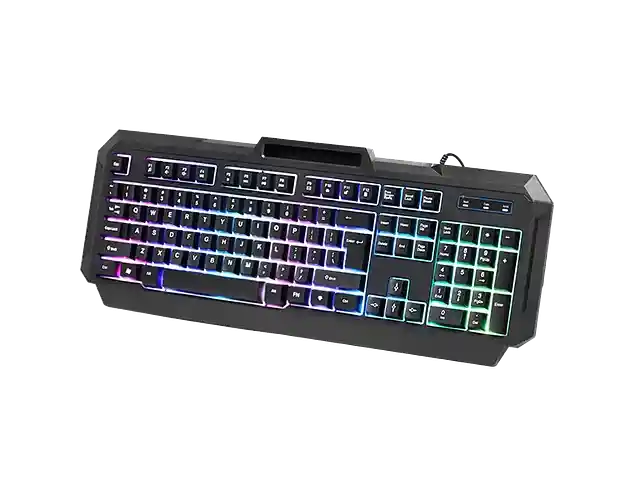 Teclado Gamer Unitec Mk36 Retroiluminado De Membrana Rgb Usb