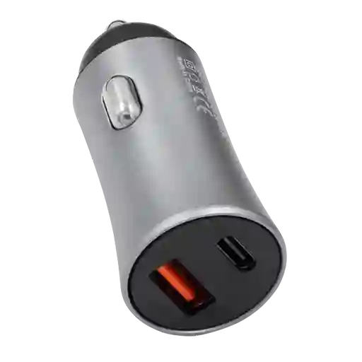 Cargador Carro Puerto Usb + Tipo C Carga Rapida 24w 3.1a