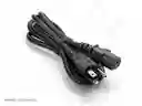 Cable De Poder Corriente Pc Monitores Y Mas 1.5 Mts Negro