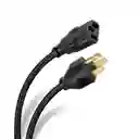 Cable De Poder Corriente Pc Monitores Y Mas 1.5 Mts Negro