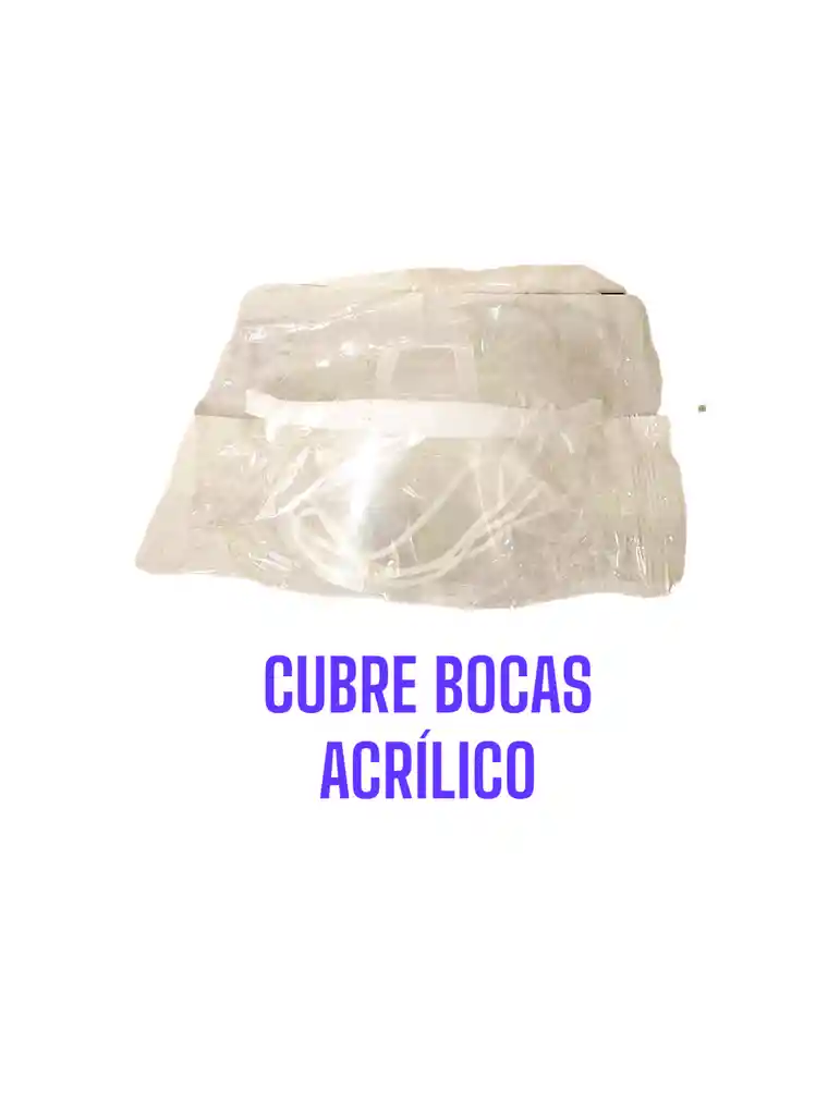 Tapaboca Acrilico - Cubrebocas - Barrera Protectora.