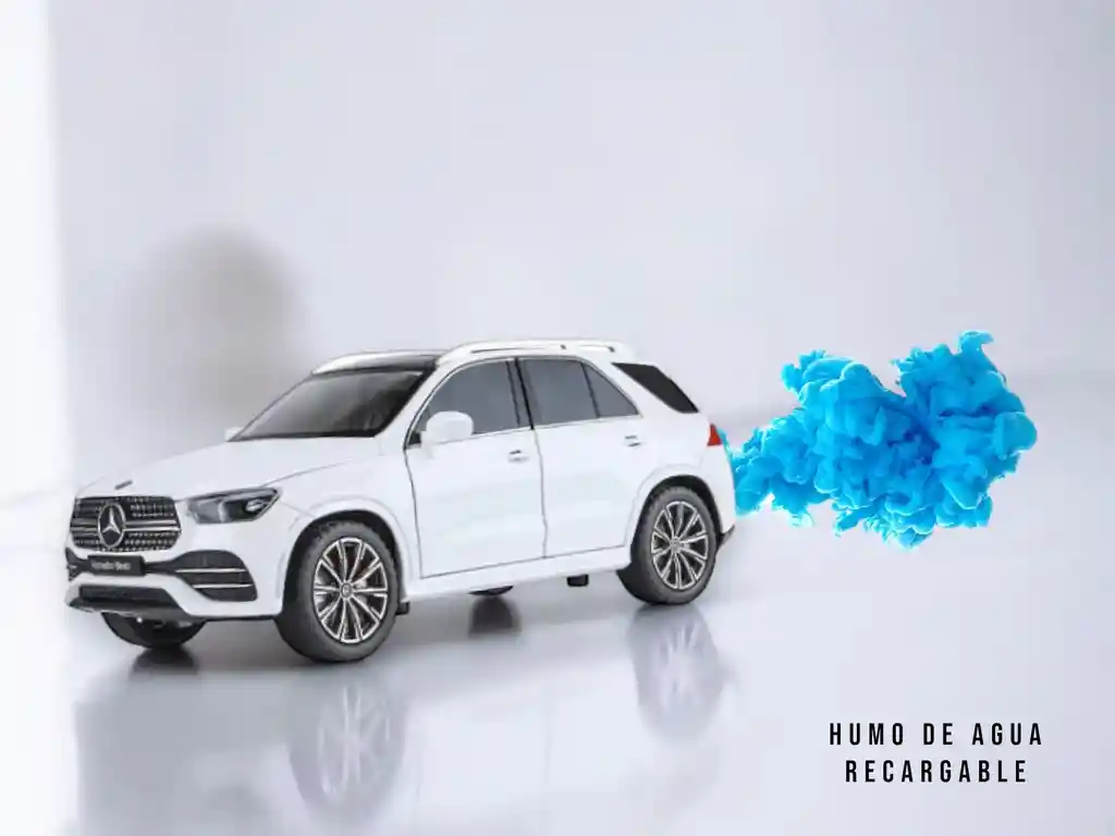 Carro Coleccionable Humo De Agua Recargable Descapotable Con Luz Y Sonido, Mercedes Benz Gle350 Amg Model Car Blanco Modelo Coche Juguete Fiesta Regalos, Colección