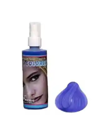 Laca Color Azul Para El Cabello Spray 120ml Disfraz Halloween