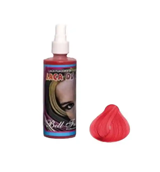 Laca Color Rojo Para El Cabello Spray 120ml Disfraz Halloween