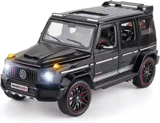 Carro Coleccionable Brabus 800 Model Car Negro Descapotable Con Luz Y Sonido Modelo Coche Juguete Fiesta Regalos, Colección