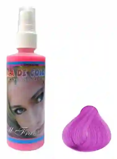 Laca Color Rosado Para El Cabello Spray 120ml Disfraz Halloween