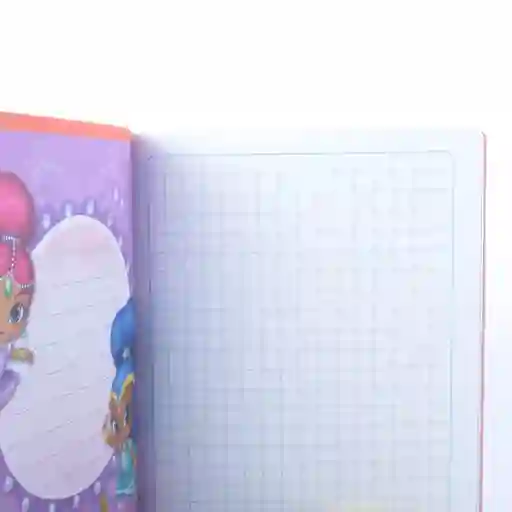 Cuaderno Cosido Niña Cuadros Grandes 1 Cm Prescolar