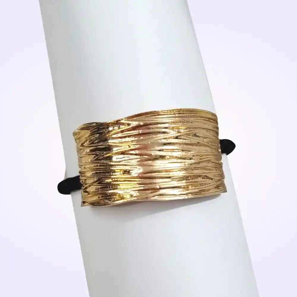 Pony Cuff Moña Colero Dorado Para Cabello