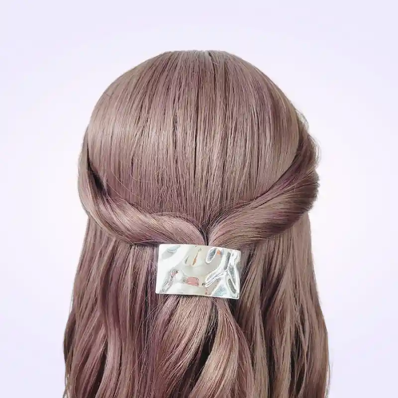 Pony Cuff Moña Colero Plateado Para Cabello