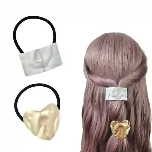 Set X 2 Pony Cuff Moña Colero Para Cabello