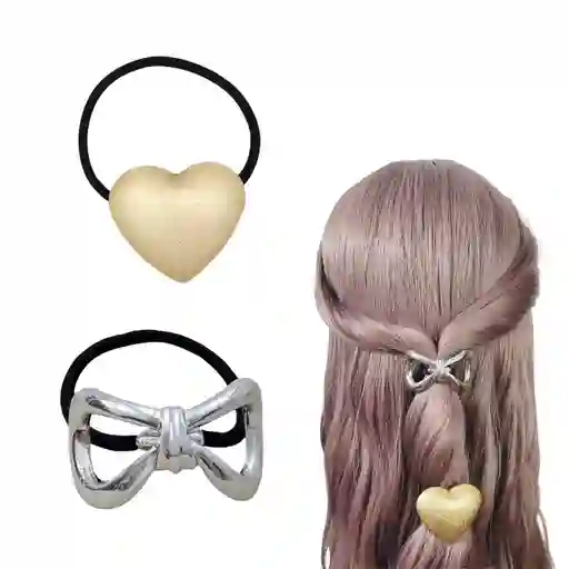 Set X 2 Pony Cuff Moña Colero Para Cabello