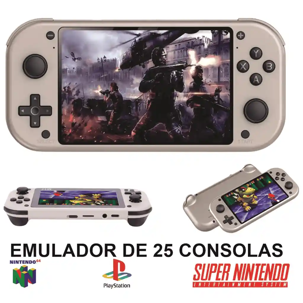 Consola De Videojuegos Portátil M17 Emulador Sistema Linux Emelec