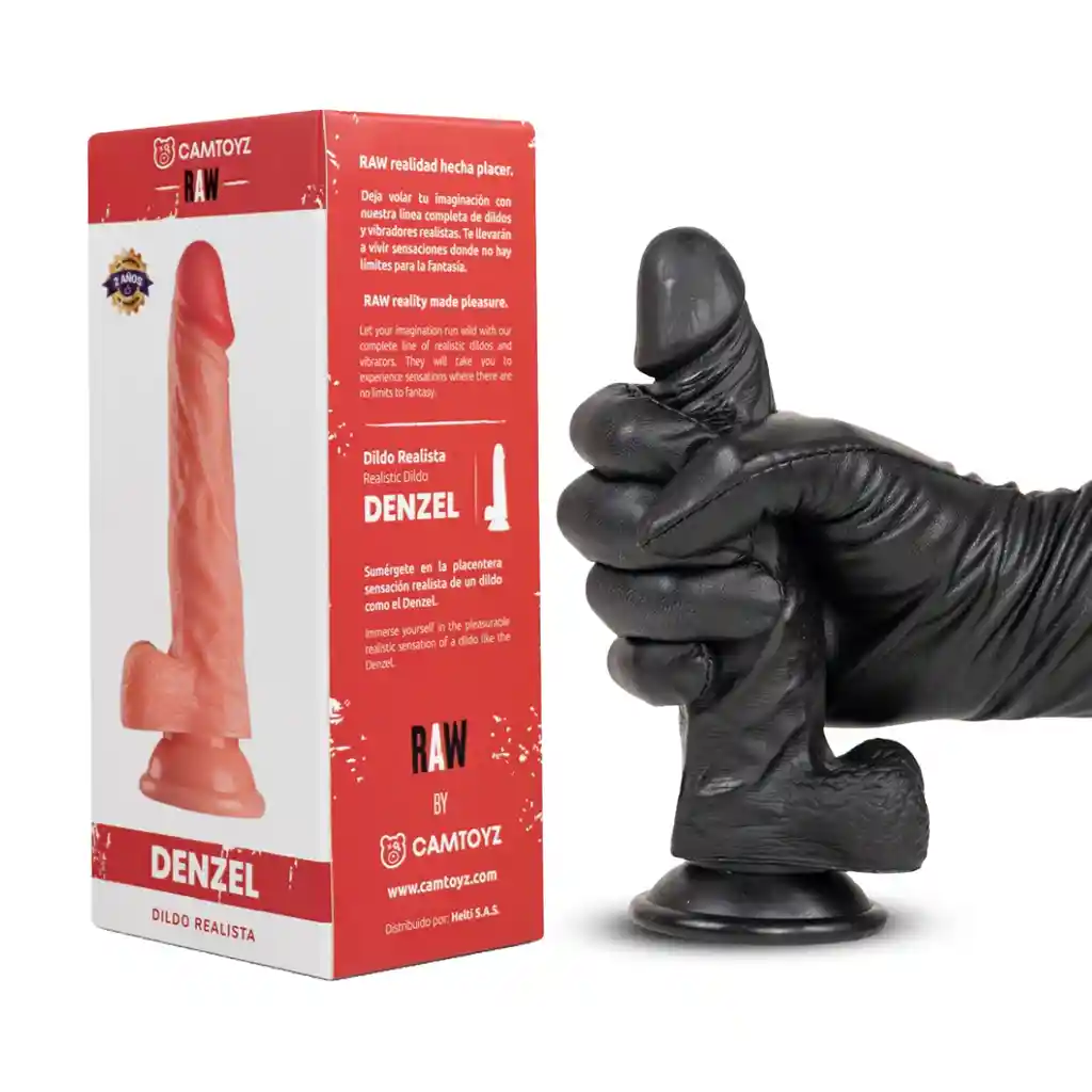 Dildo Realista Denzel Raw Camtoyz Black