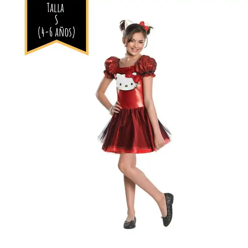 Disfraz Halloween Hello Kitty Talla S (4-6 Años)