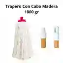 Trapero Economico 1000gr Con Palo De Madera