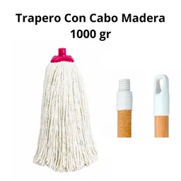 Trapero Economico 1000gr Con Palo De Madera