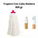 Trapero Economico 800gr Con Palo De Madera