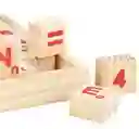 Juego Educativo Niños Blocks Madera Numeros Letras Abaco