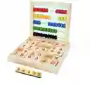 Juego Educativo Niños Blocks Madera Numeros Letras Abaco