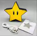 Lámpara Recargable Estrella Super Mario Bros Sonidos Retro