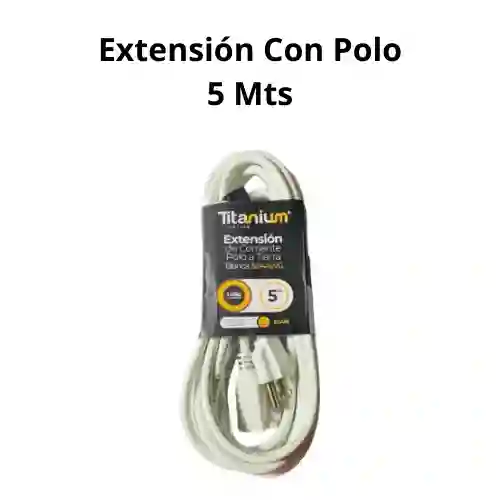 Extension Con Polo 5 Mts Encauchetada