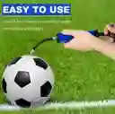 Inflador Bomba Para Balones Completa + Accesorios Y Agujas Azul