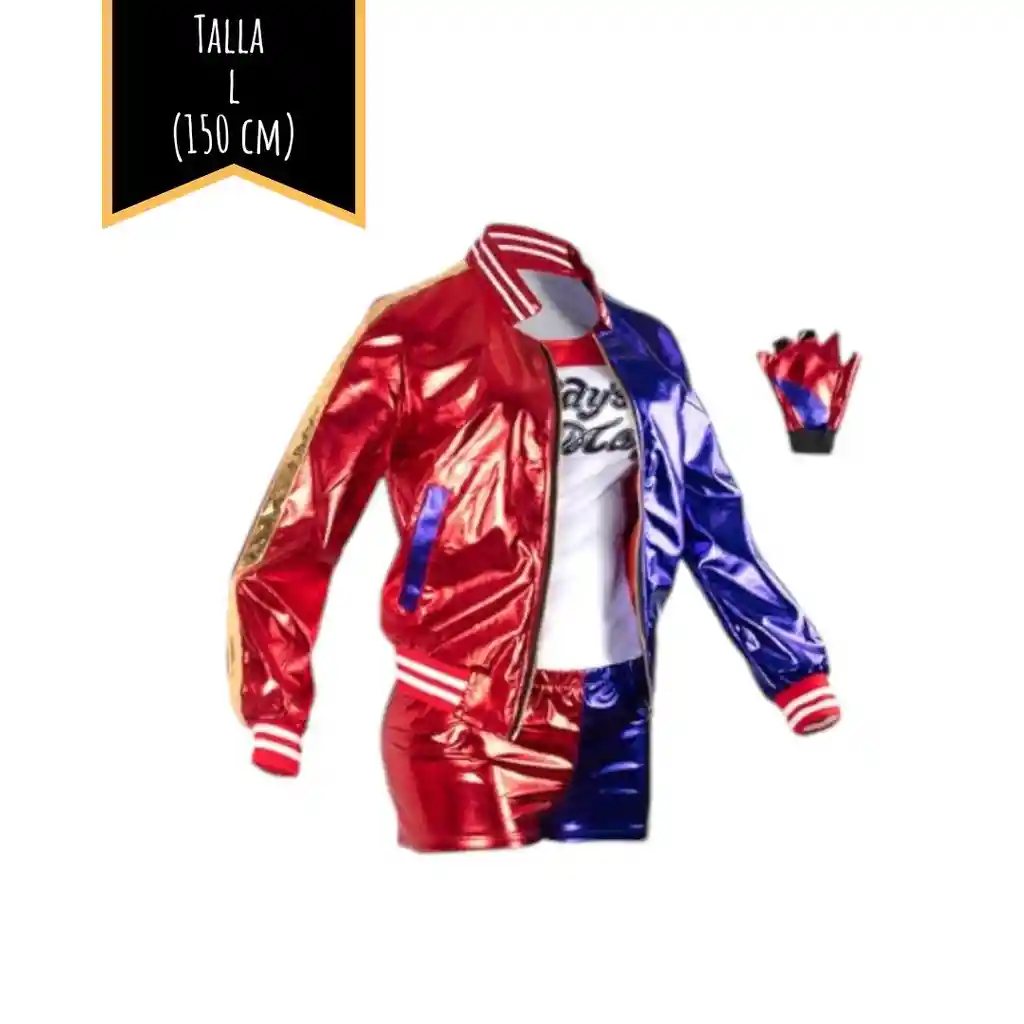 Disfraz Halloween Harley Quinn Talla L (150 Cm)