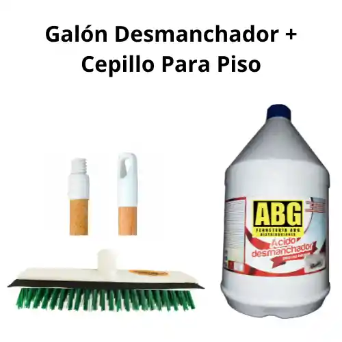 Desmanchador Multiusos Gl + Cepillo Piso Con Cabo
