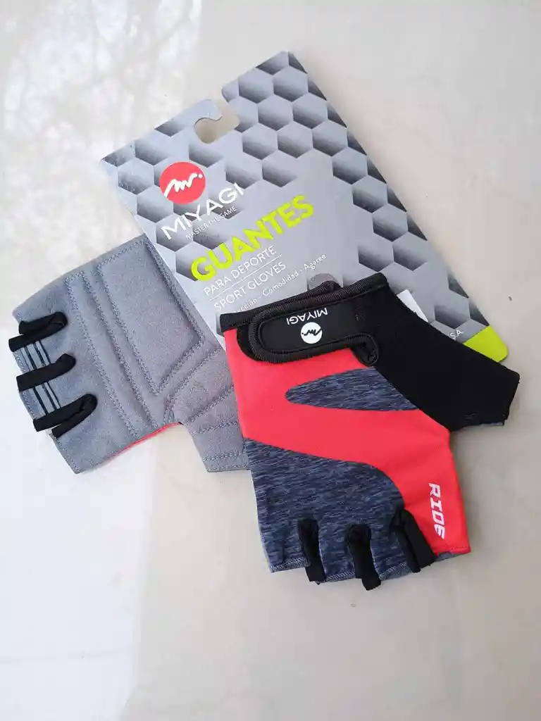 Guantes De Ciclismo Deporte Miyagi Negro Talla M