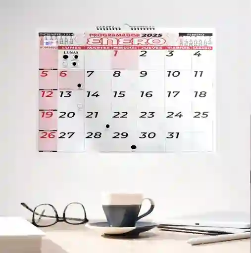 Calendario 2025 Horizontal Grande 48x34