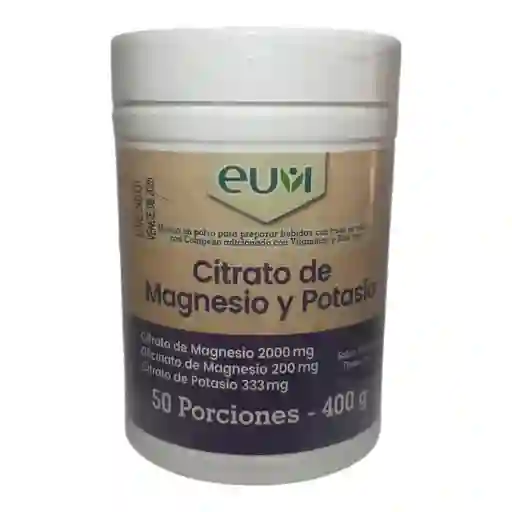 Citrato Magnesio Y Potasio Polvo 400 Gr Euvi