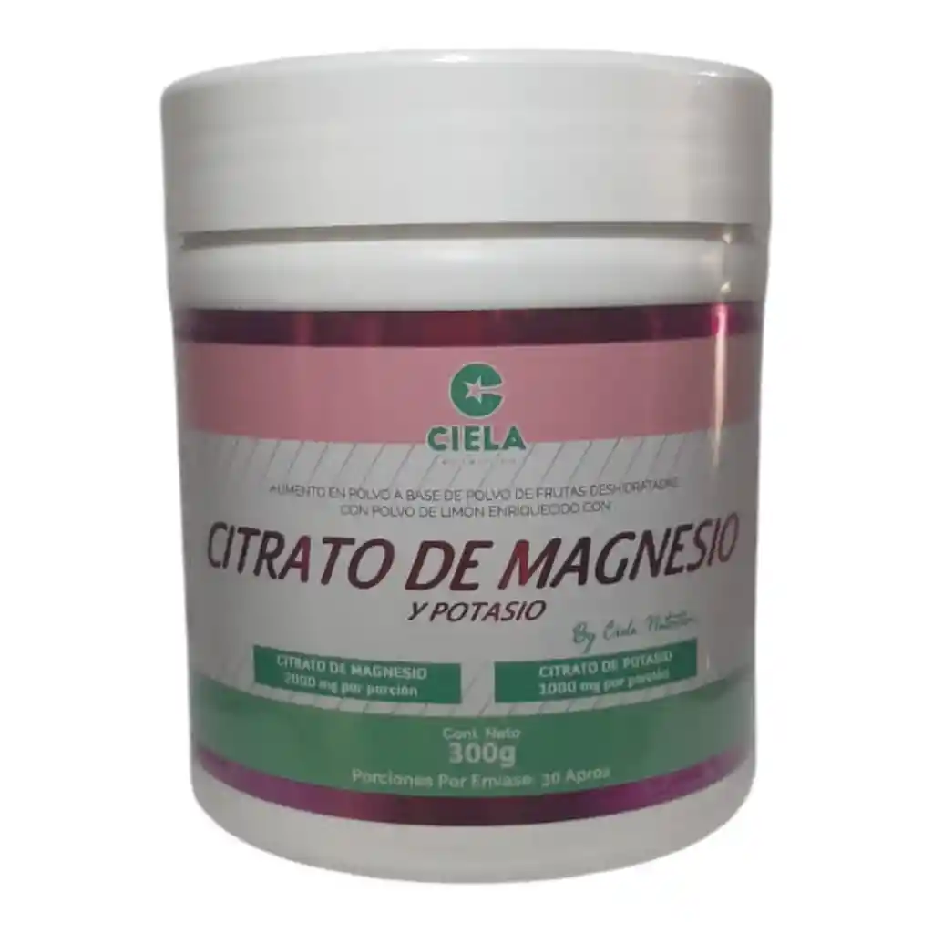 Citrato Magnesio Y Potasio 300 Gr Ciela