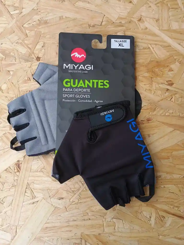 Guantes De Deporte Miyagi Negro Talla Xl