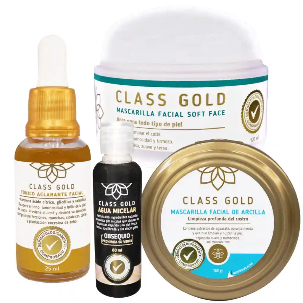 Kit Facial Tradicional Class Gold