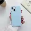 Funda O Case Para Iphone 12 Pro Silicona Azul Celeste