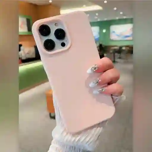 Funda O Case Para Iphone 14 Silicona Rosa