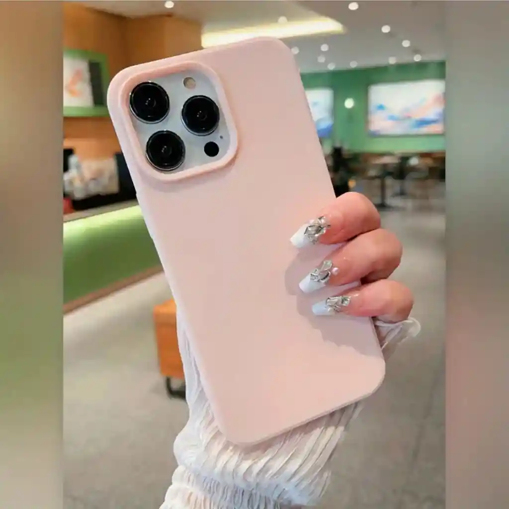 Funda O Case Para Iphone 14 Silicona Rosa