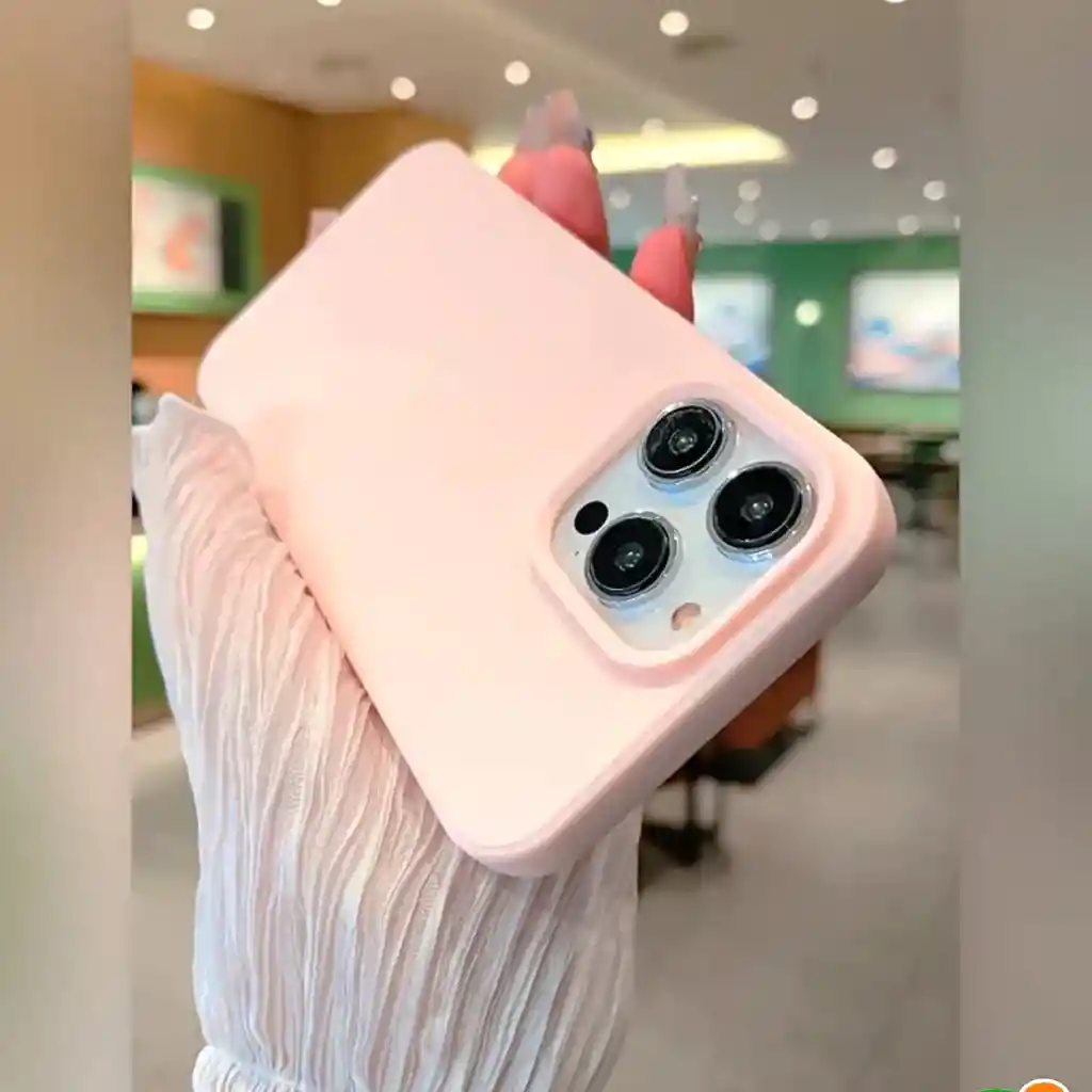 Funda O Case Para Iphone 14 Pro Silicona Rosa