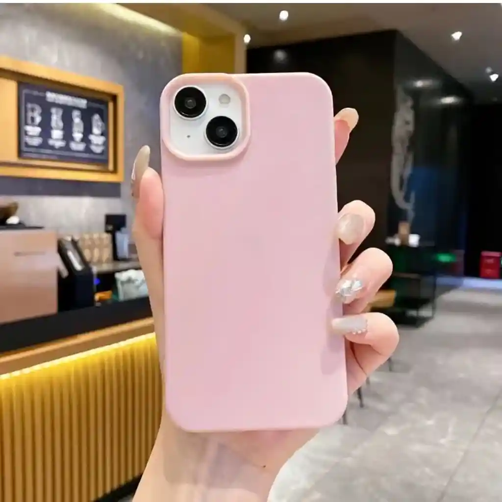 Funda O Case Para Iphone 14 Pro Silicona Rosa