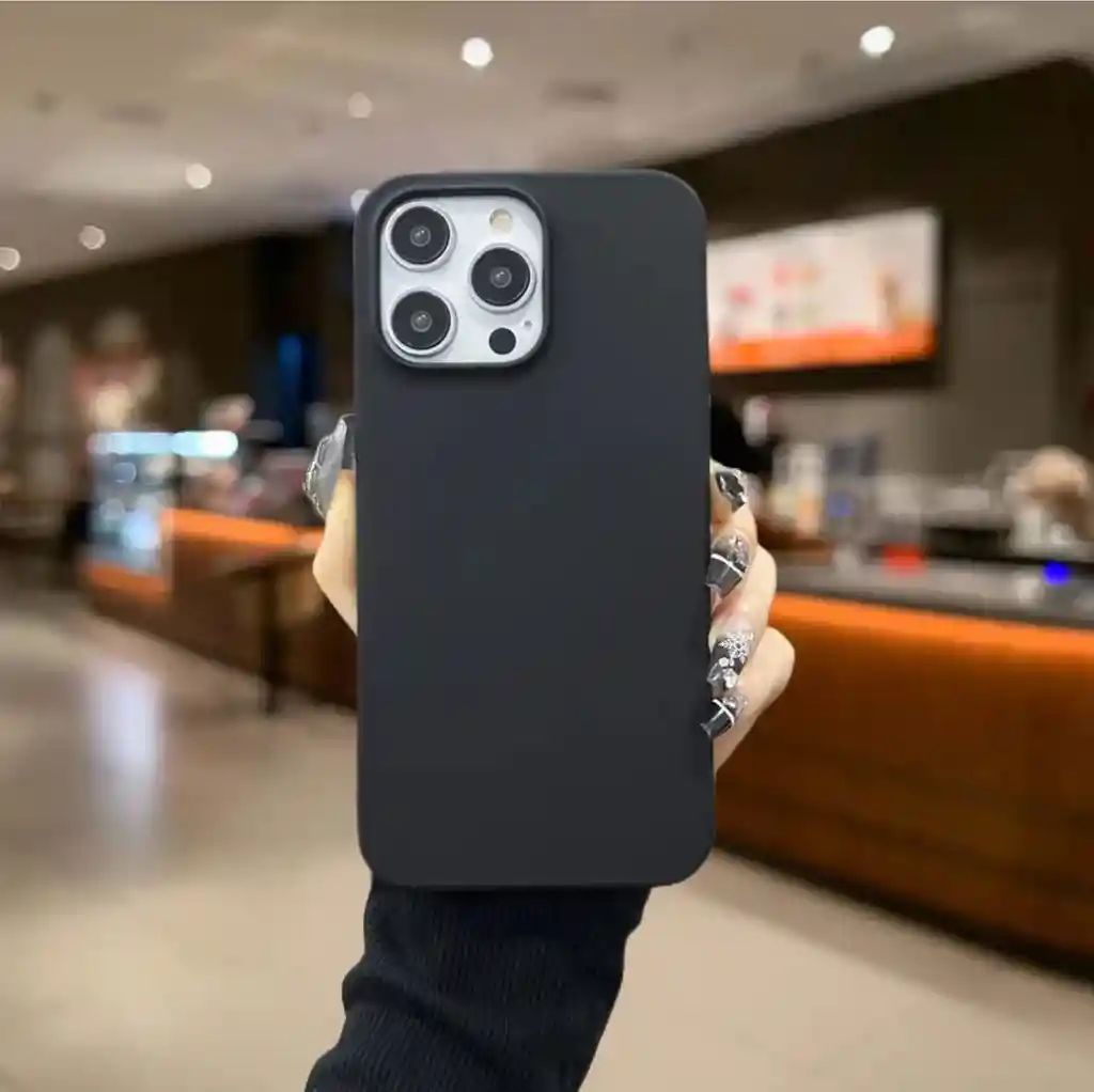 Funda O Case Para Iphone 14 Pro Silicona Negro