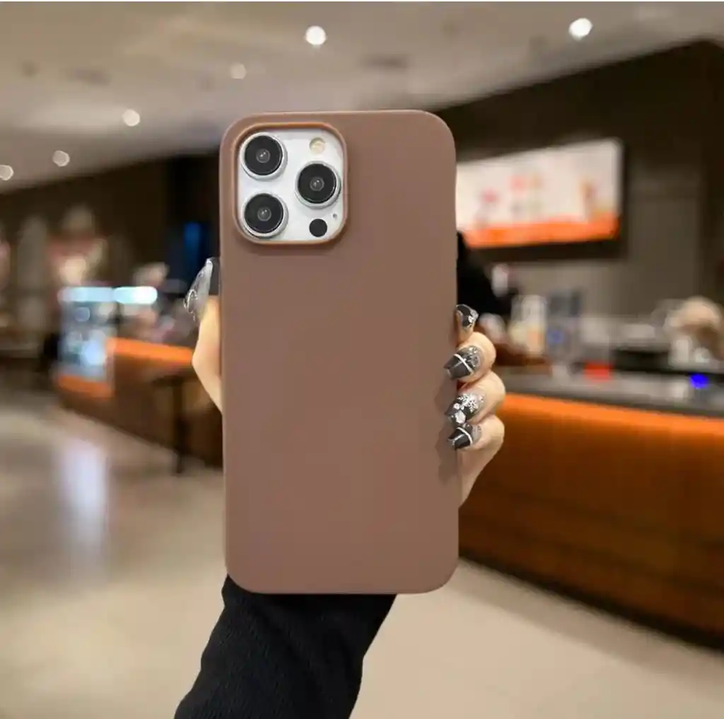 Funda O Case Para Iphone 14 Pro Silicona Cafe