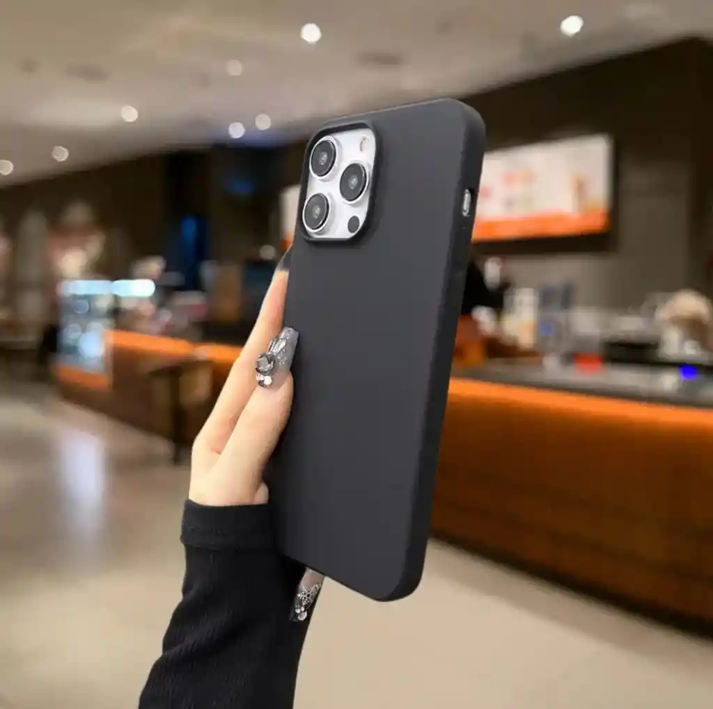 Funda O Case Para Iphone 12 Silicona Negro