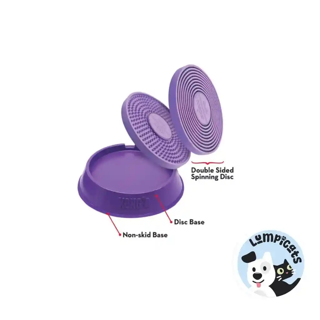 Kong Perro Bandeja Lame Spinz -lick Small Juguete Para Perros