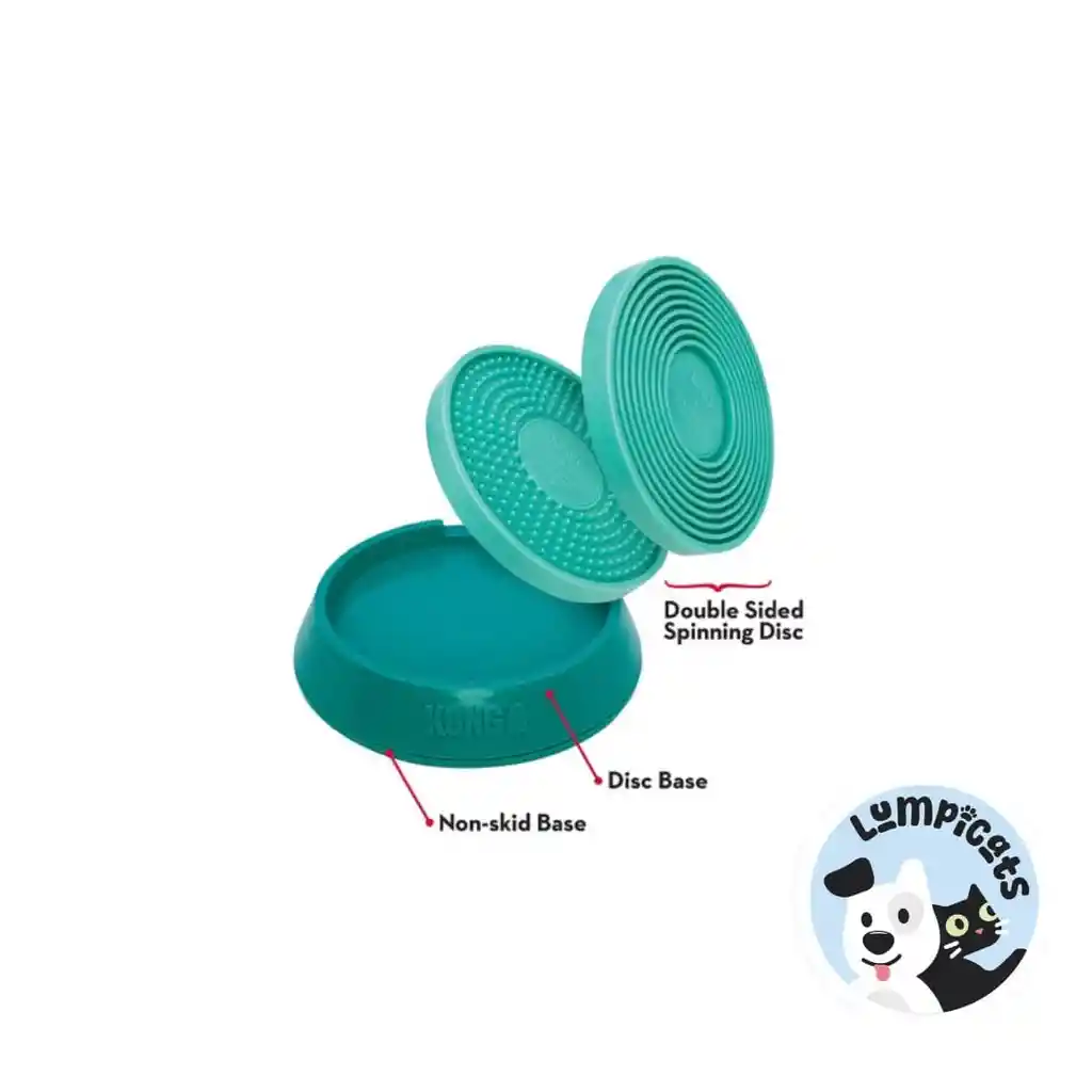 Kong Perro Bandeja Lame Spinz -lick Large Juguete Para Perros