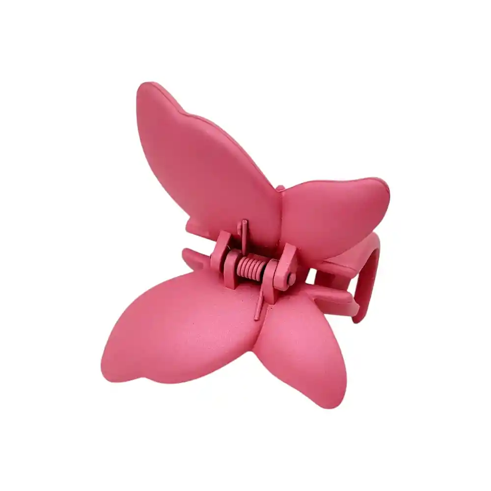 Pinza Gancho Caimán Rosado Mariposa Boreal Para Cabello