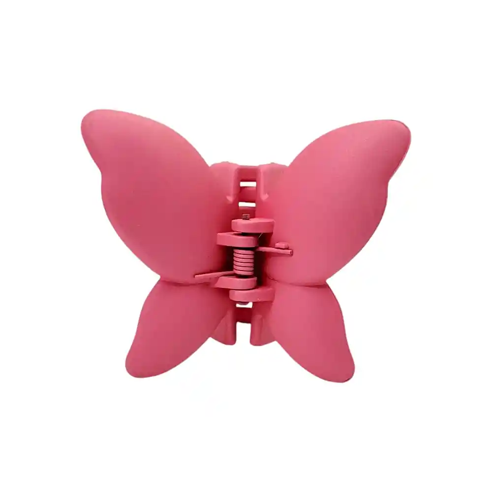 Pinza Gancho Caimán Rosado Mariposa Boreal Para Cabello